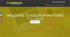 Desktop Screenshot of escrowmatters.com